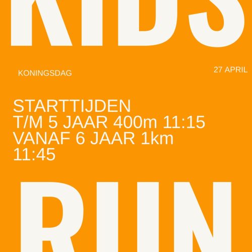 Kidsrun op Koningsdag